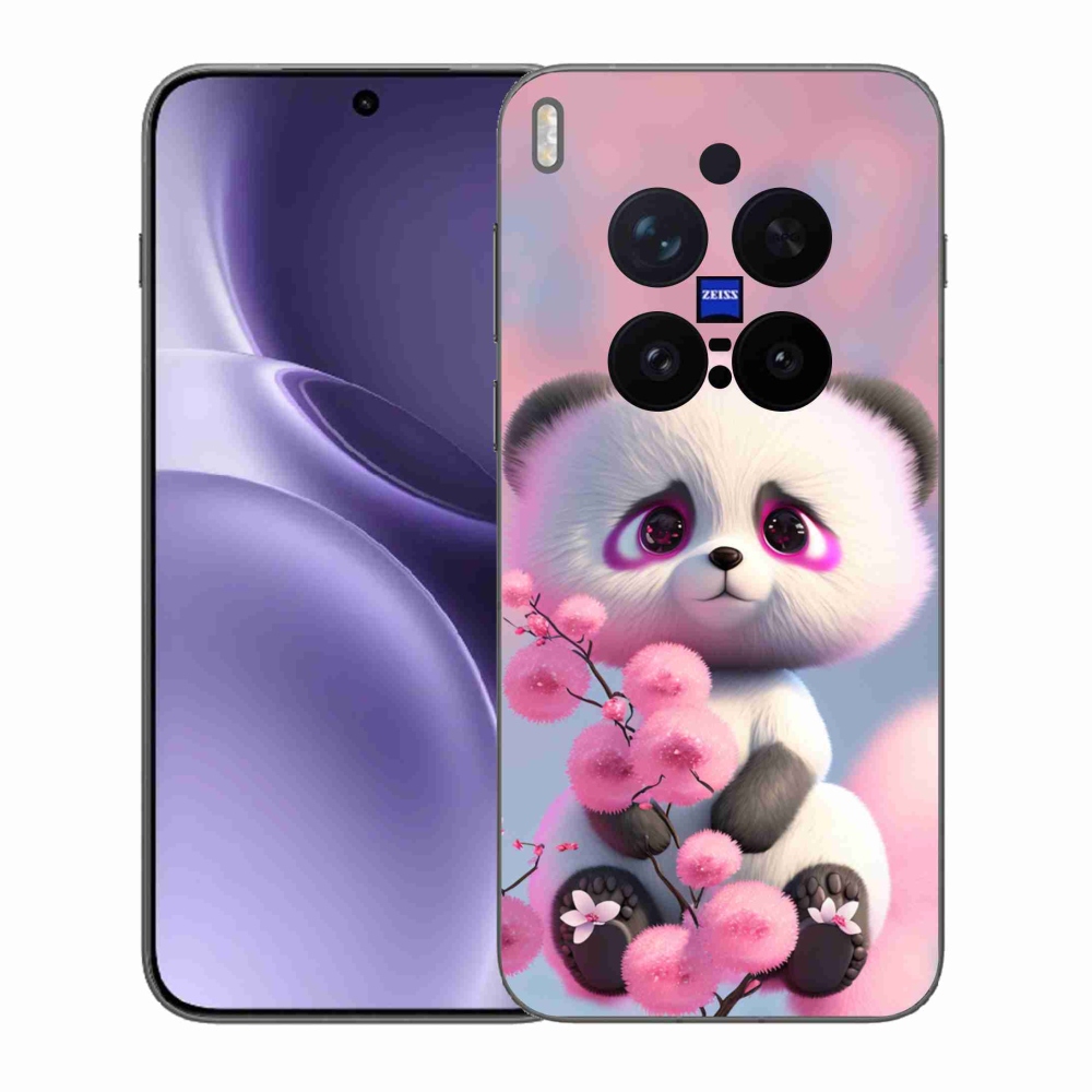 Gél borítás mmCase a Vivo X300 Pro készülékhez - aranyos panda 1