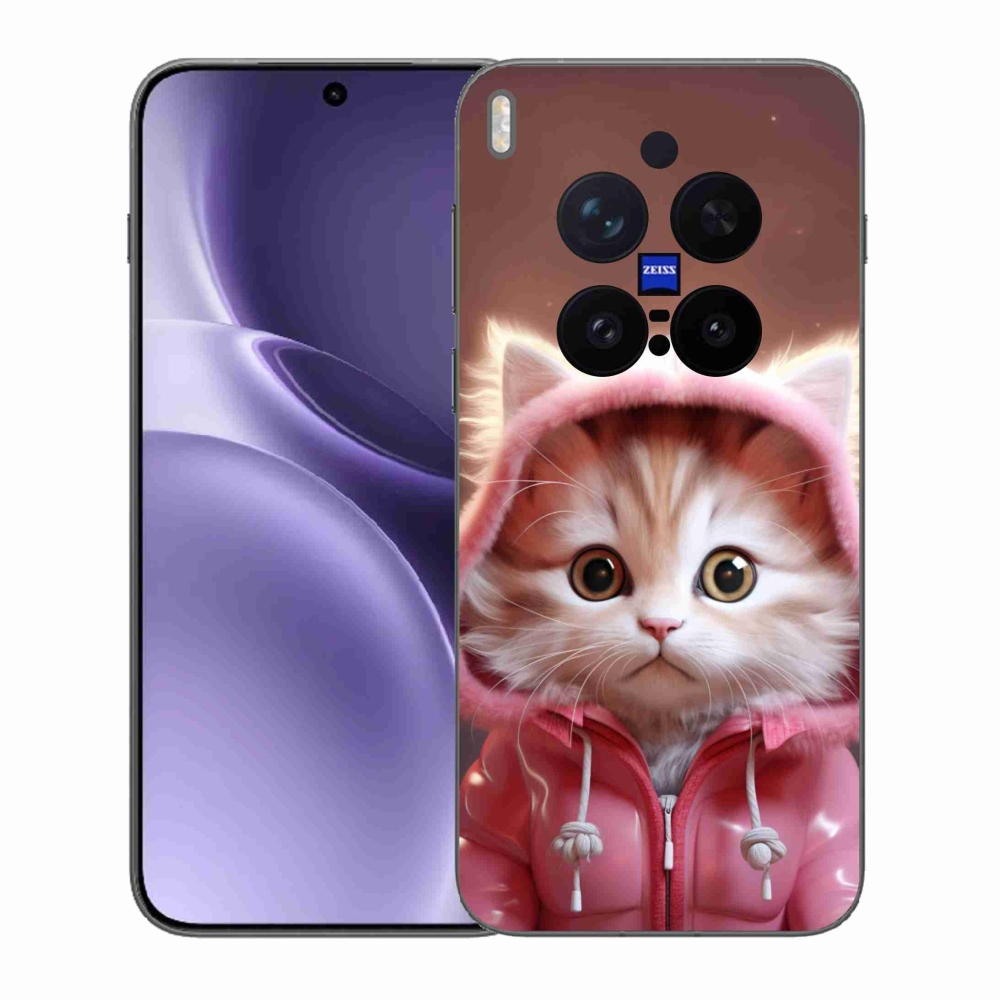 Gél borítás mmCase a Vivo X300 Pro készülékhez - aranyos cica 3