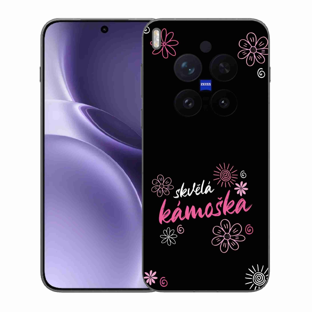 Gél borítás mmCase a Vivo X300 Pro - nagyszerű haver fekete háttérrel