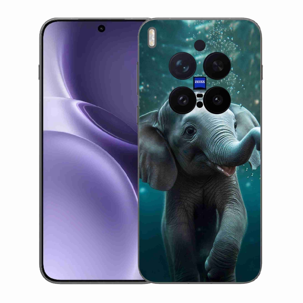 Zselés borítás mmCase a Vivo X300 Pro készülékhez - elefánt a víz alatt