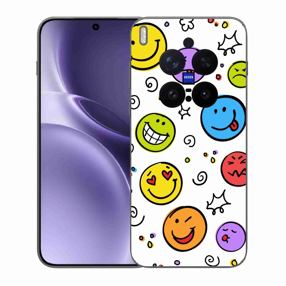 Zselés borítás mmCase a Vivo X300 Pro készülékhez - smiley-k