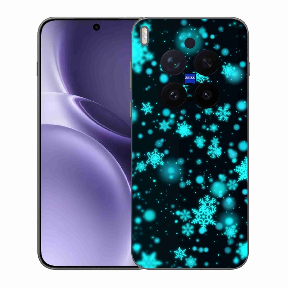 Zselés borítás mmCase a Vivo X300 Pro készülékhez - hópelyhek 1