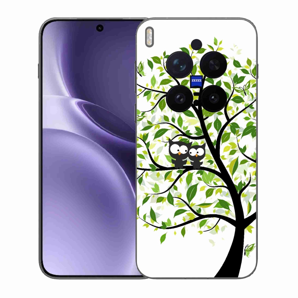 Zselés borítás mmCase a Vivo X300 Pro készülékhez - baglyok a fán