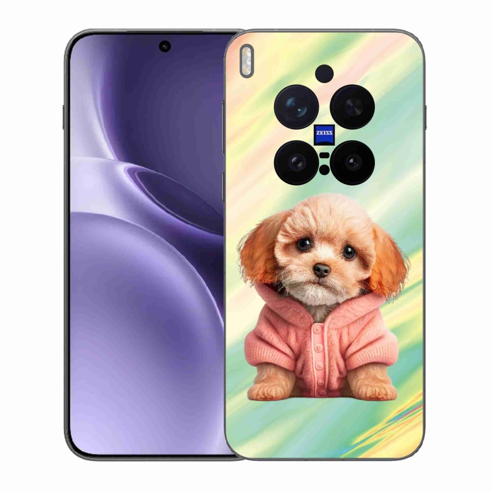 Zselés borítás mmCase a Vivo X300 Pro készülékhez - pulóveres kiskutya