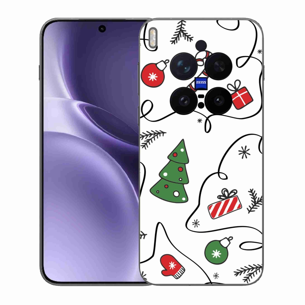 Gél borító mmCase a Vivo X300 Pro készülékhez - karácsonyi motívumok