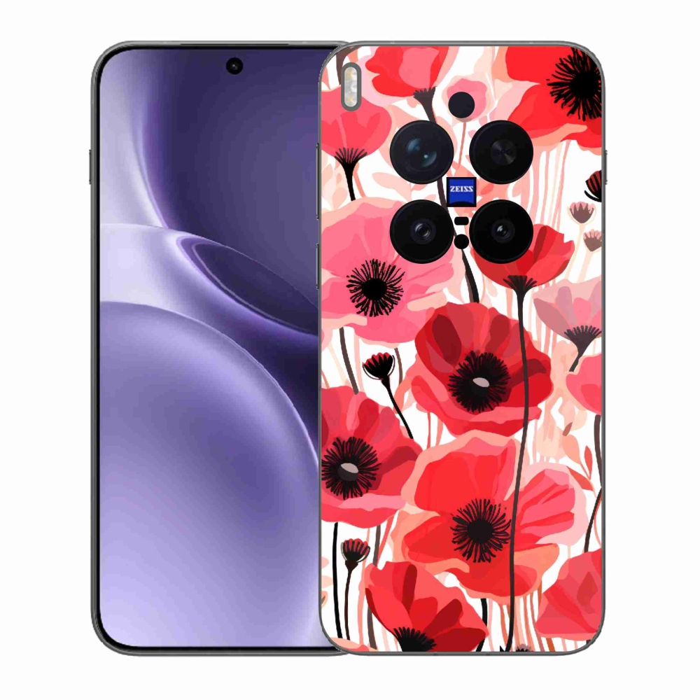 Zselés borítás mmCase a Vivo X300 Pro-hoz - mákos 1