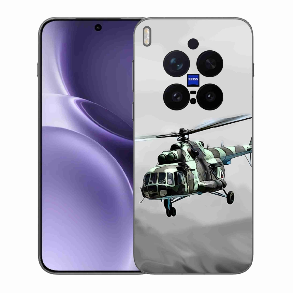 Zselés borítás mmCase a Vivo X300 Pro-hoz - katonai helikopterhez