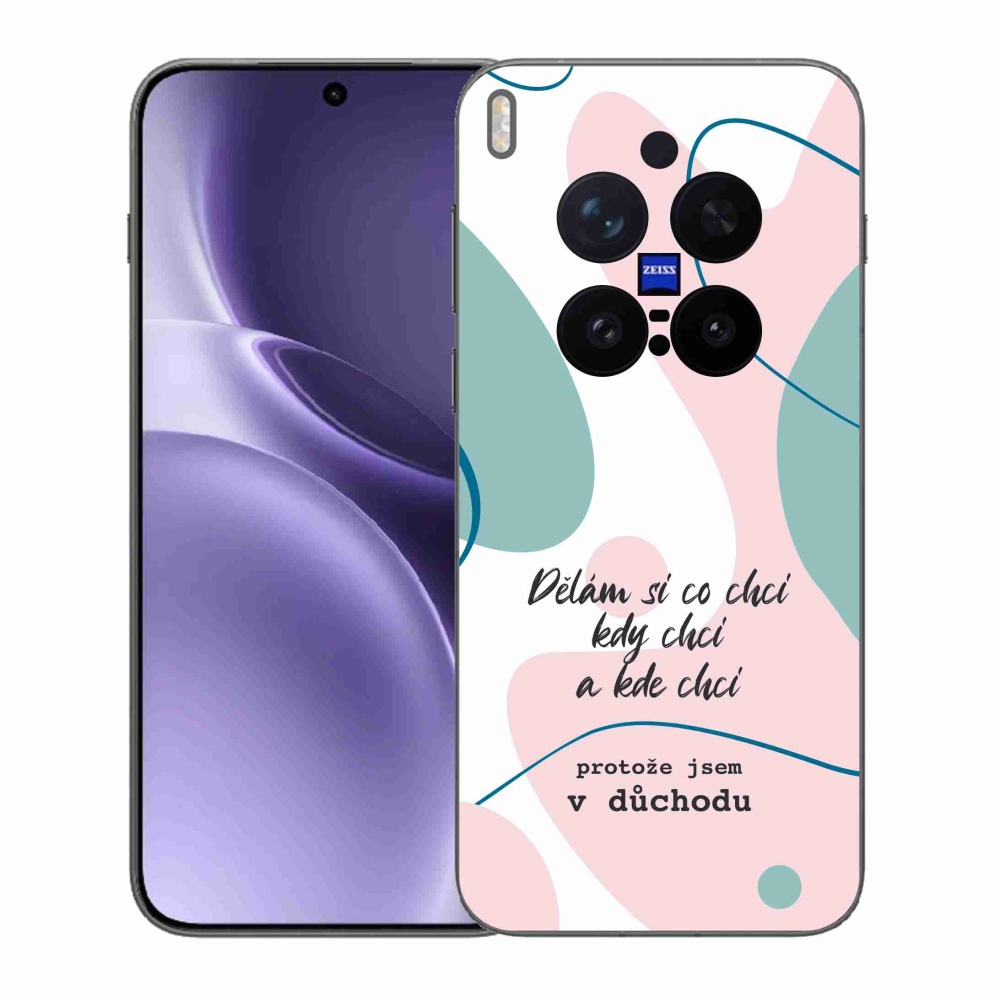 Gél borító mmCase a Vivo X300 Pro készülékhez - vicces szöveg 10 fehér háttér