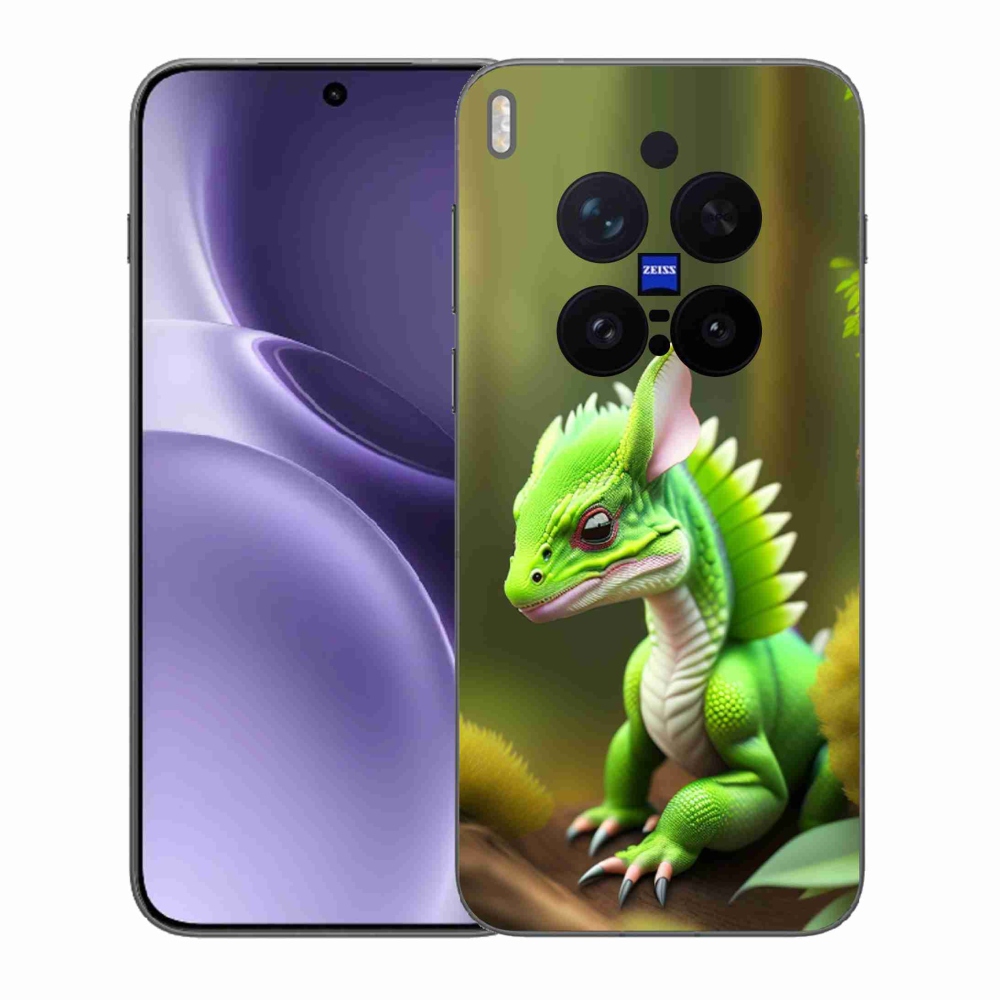 Zselés borítás mmCase a Vivo X300 Pro készülékhez - zöld sárkány
