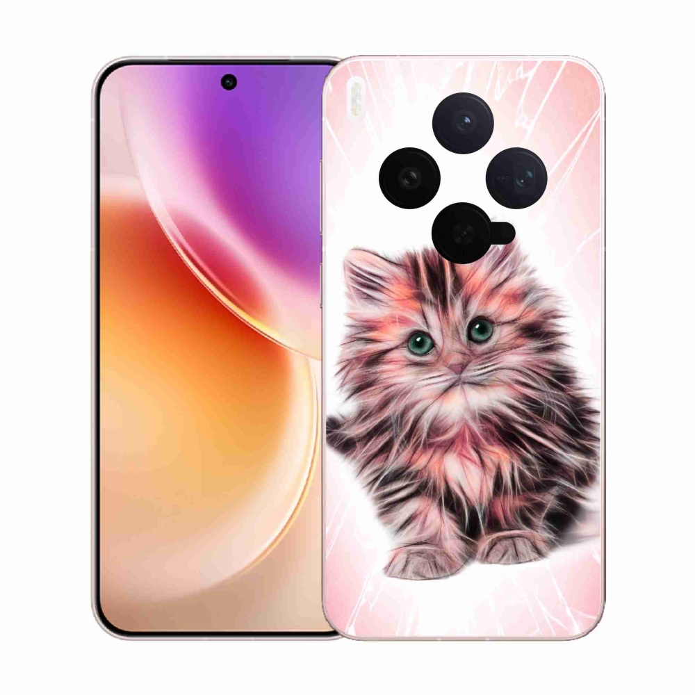 Zselés borítás mmCase a Vivo X300-hoz - aranyos cica