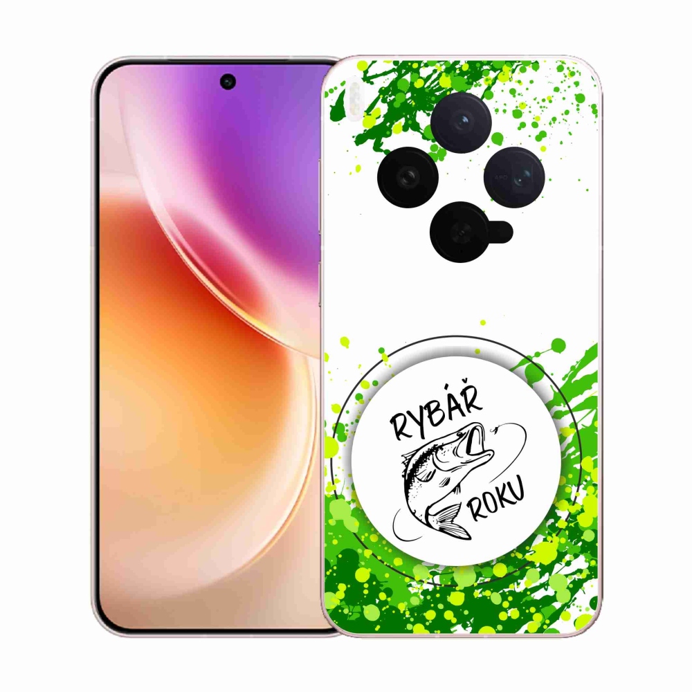 Gél borító mmCase a Vivo X300-on - az év horgásza fehér háttérrel