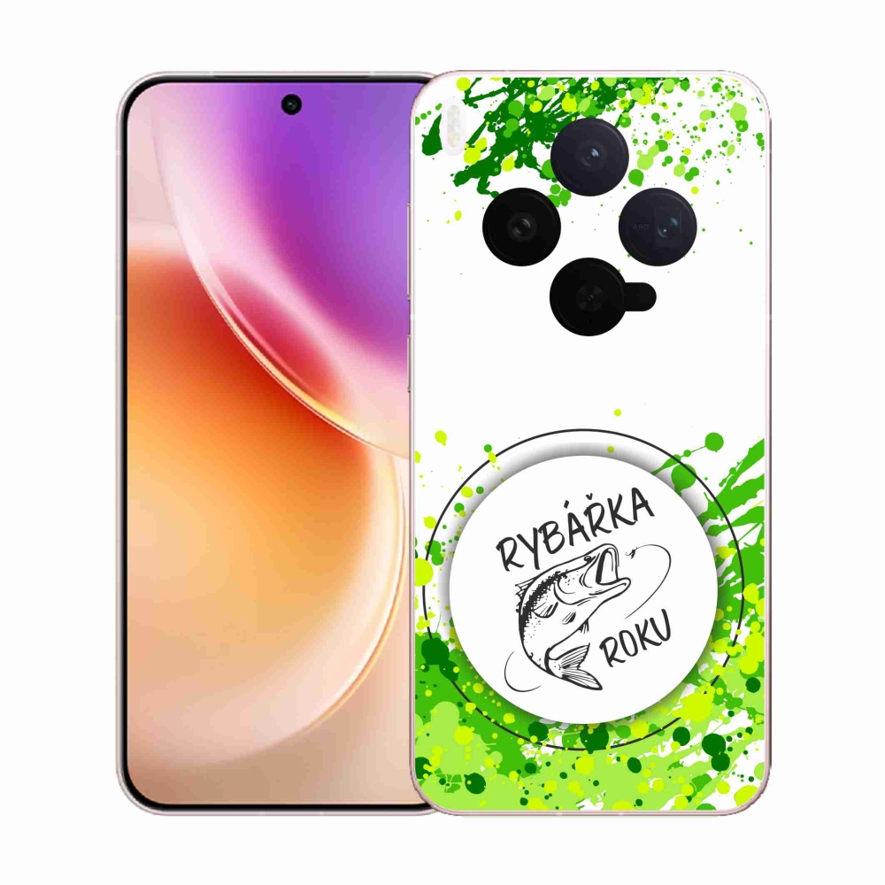 Gél borító mmCase a Vivo X300-on - az év horgásza fehér háttérrel