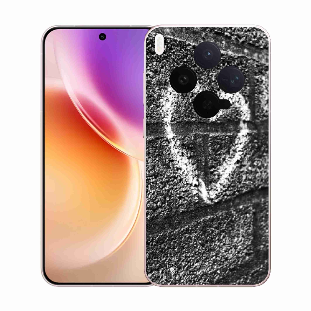 Zselés borítás mmCase a Vivo X300-hoz - szív a falon