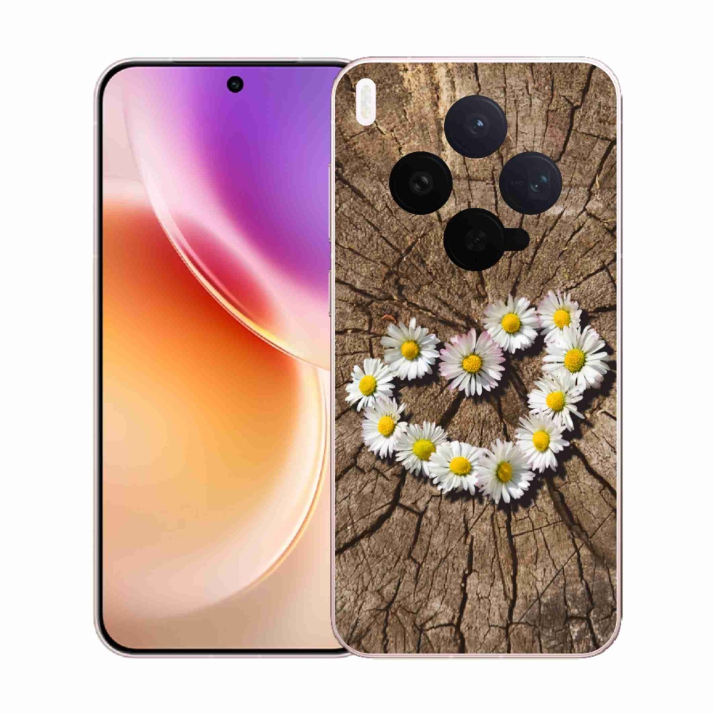 Zselés borítás mmCase a Vivo X300-hoz - Százszorszép szív