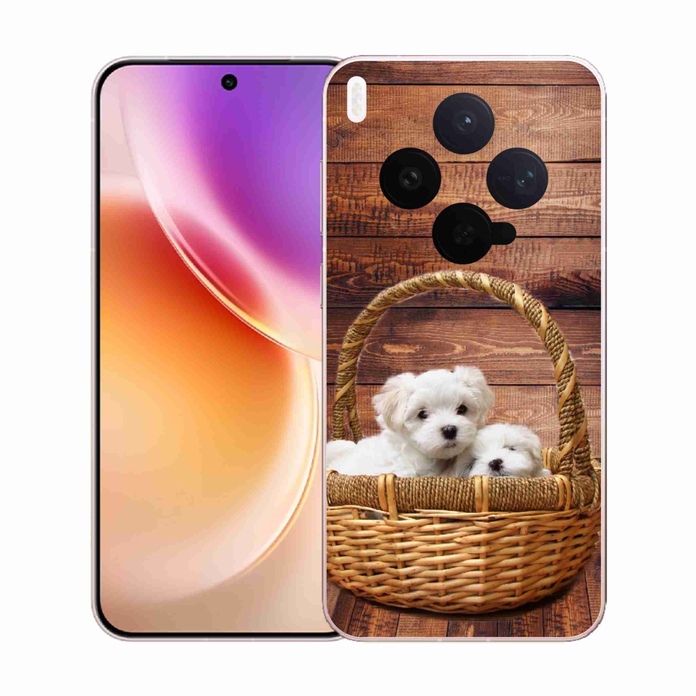 Zselés borítás mmCase a Vivo X300-hoz - kölyökkutyák