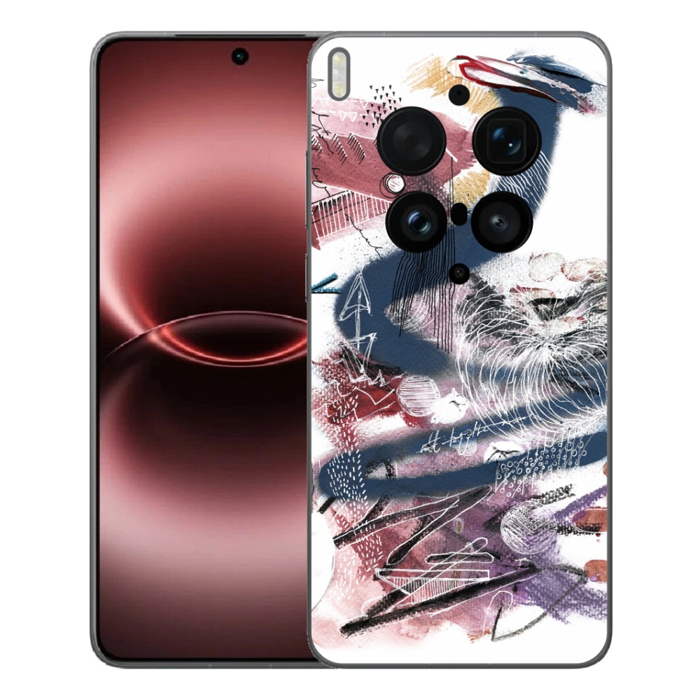 mmCase gélhuzat a Vivo X300 Ultra-hoz – absztrakt motívum 28