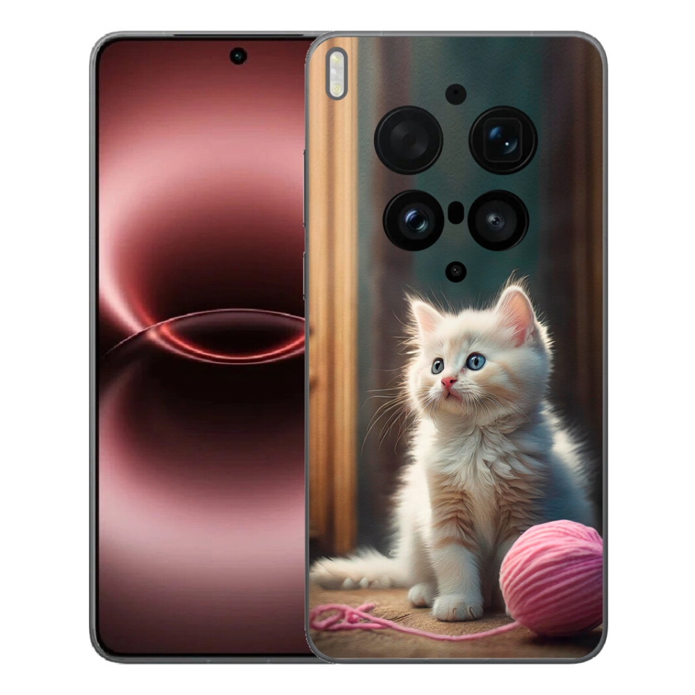 mmCase géltok a Vivo X300 Ultra-hoz – fehér cica 2