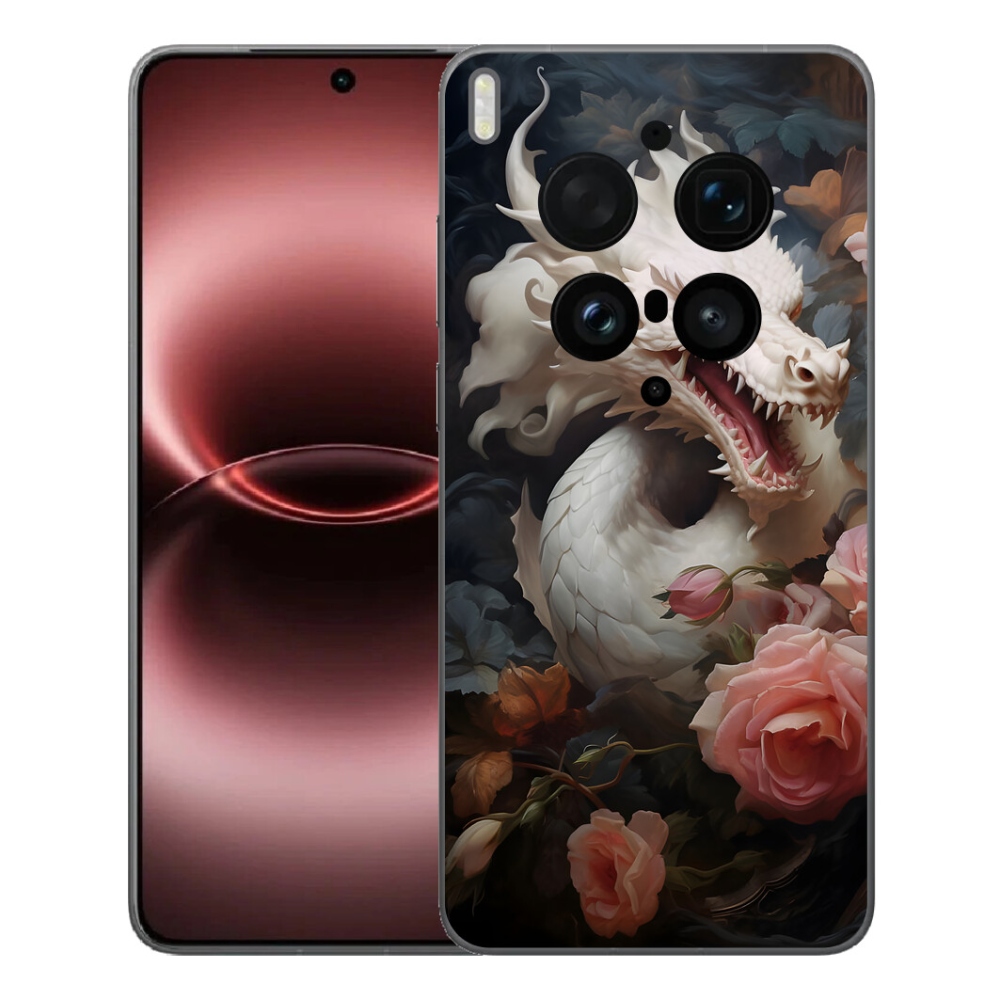 mmCase gél tok a Vivo X300 Ultra-hoz – fehér sárkány