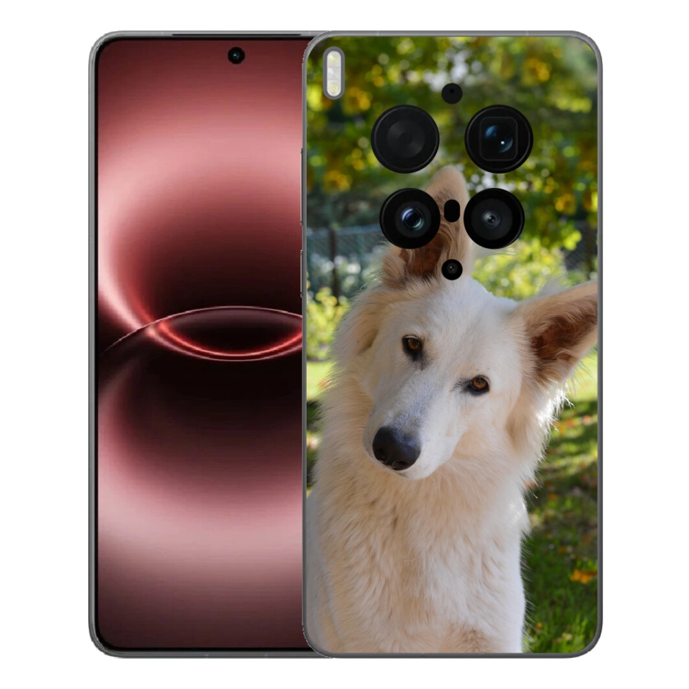 mmCase gél tok a Vivo X300 Ultra-hoz – fehér svájci juhászkutya 1