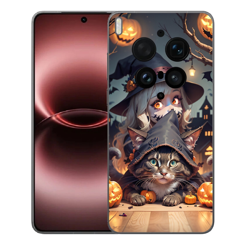 mmCase gél tok a Vivo X300 Ultra-hoz – boszorkány macskával