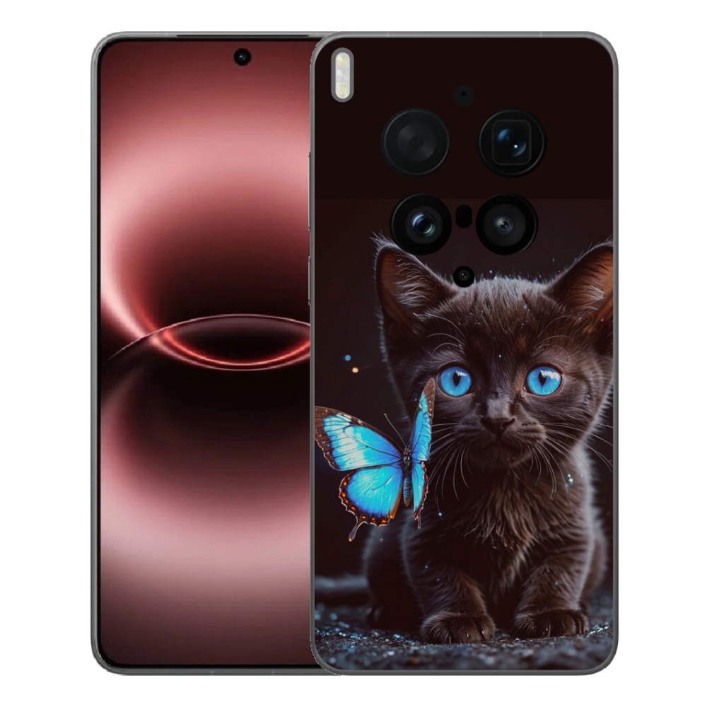 mmCase gél tok a Vivo X300 Ultra-hoz – fekete cica 3