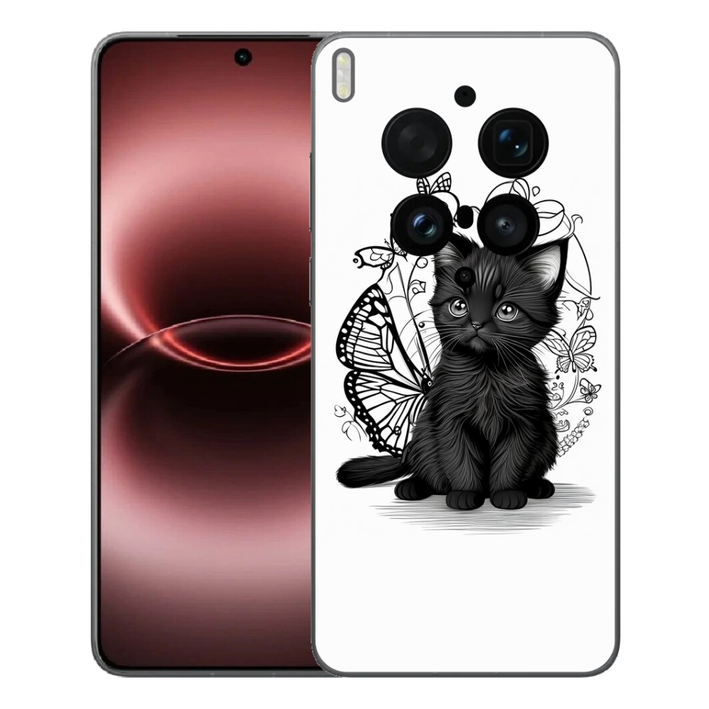mmCase géltok a Vivo X300 Ultra-hoz – fekete cica