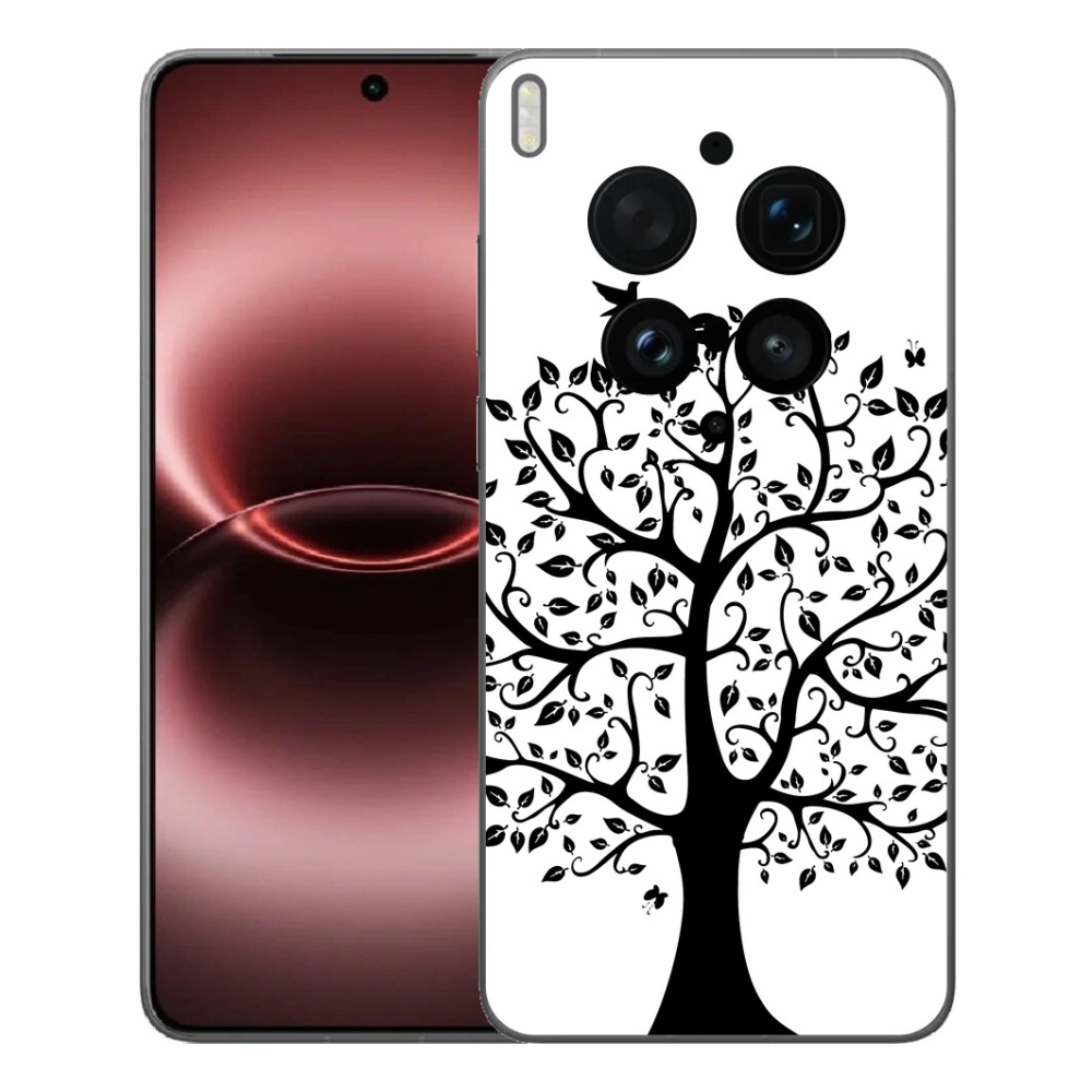 mmCase géltok a Vivo X300 Ultra-hoz – fekete-fehér fa
