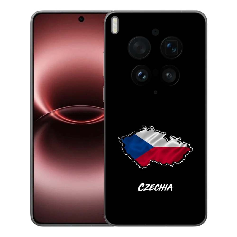 mmCase gél tok a Vivo X300 Ultra-hoz – Czechia, fekete háttér