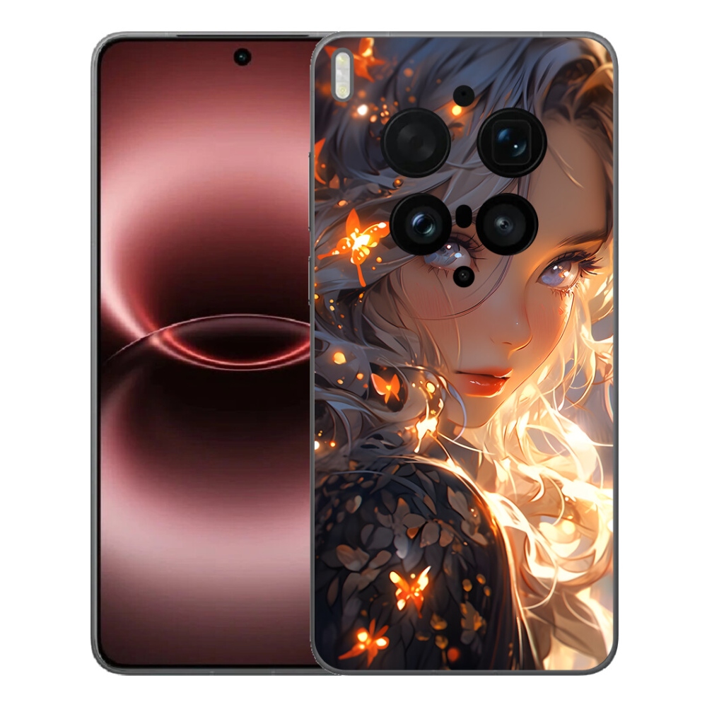 mmCase gél tok a Vivo X300 Ultra-hoz – lány és pillangók