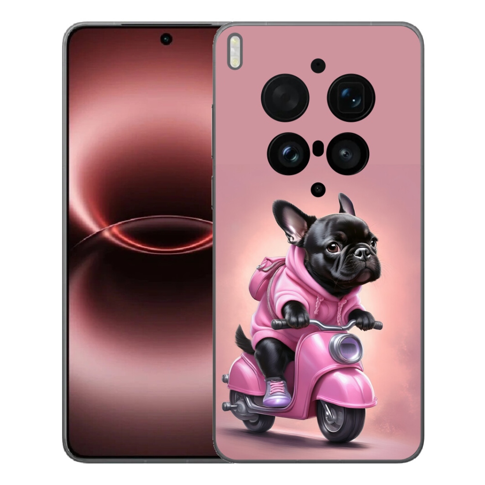 mmCase gél tok a Vivo X300 Ultra-hoz – francia buldog robogón