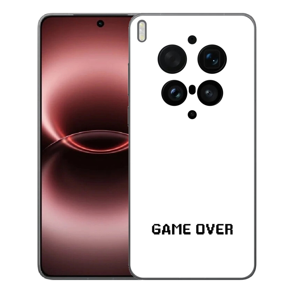 mmCase gél tok a Vivo X300 Ultra-hoz – „game over” fehér háttérrel