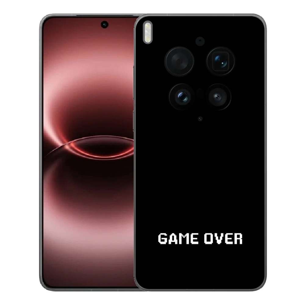 mmCase gél tok a Vivo X300 Ultra-hoz – „game over” fekete háttérrel