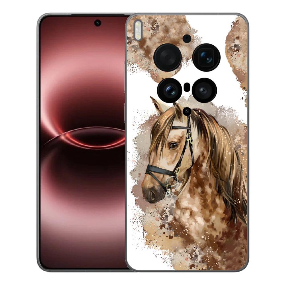 mmCase géltok a Vivo X300 Ultra-hoz – barna, rajzolt ló