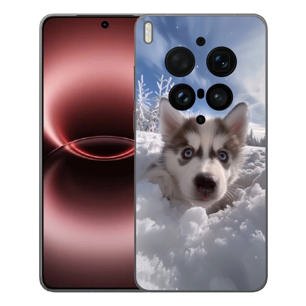 mmCase géltok a Vivo X300 Ultra-hoz – husky a hóban