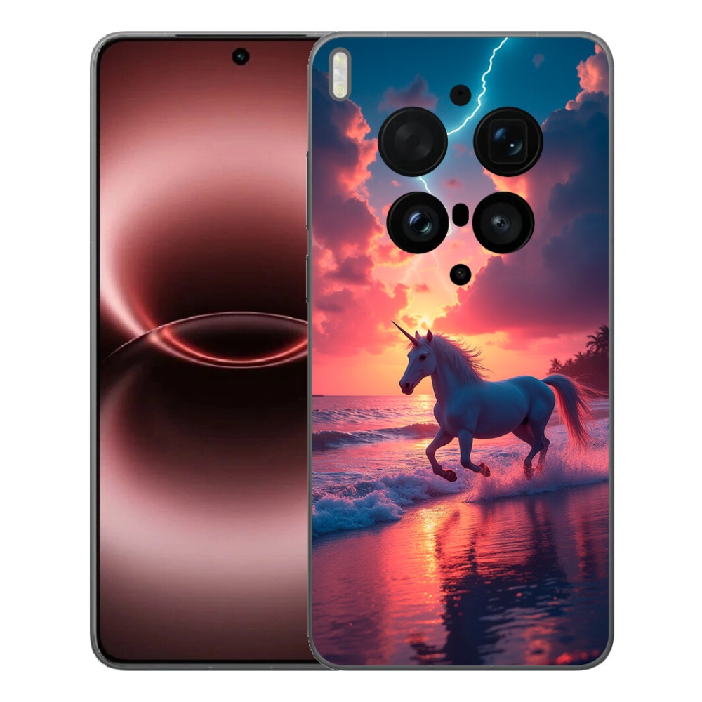 mmCase gél tok a Vivo X300 Ultra-hoz – egyszarvú a tengerparton
