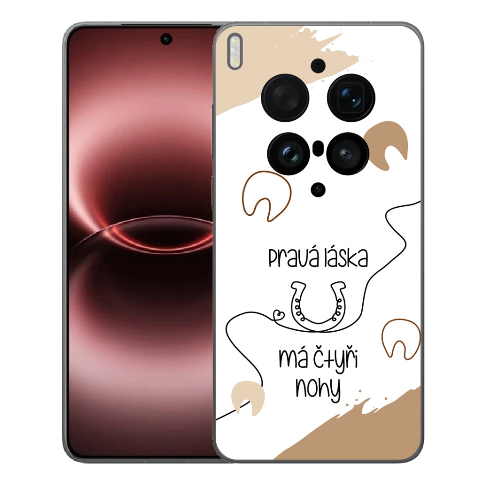 mmCase géltok a Vivo X300 Ultra-hoz – ló motívum, fehér háttér