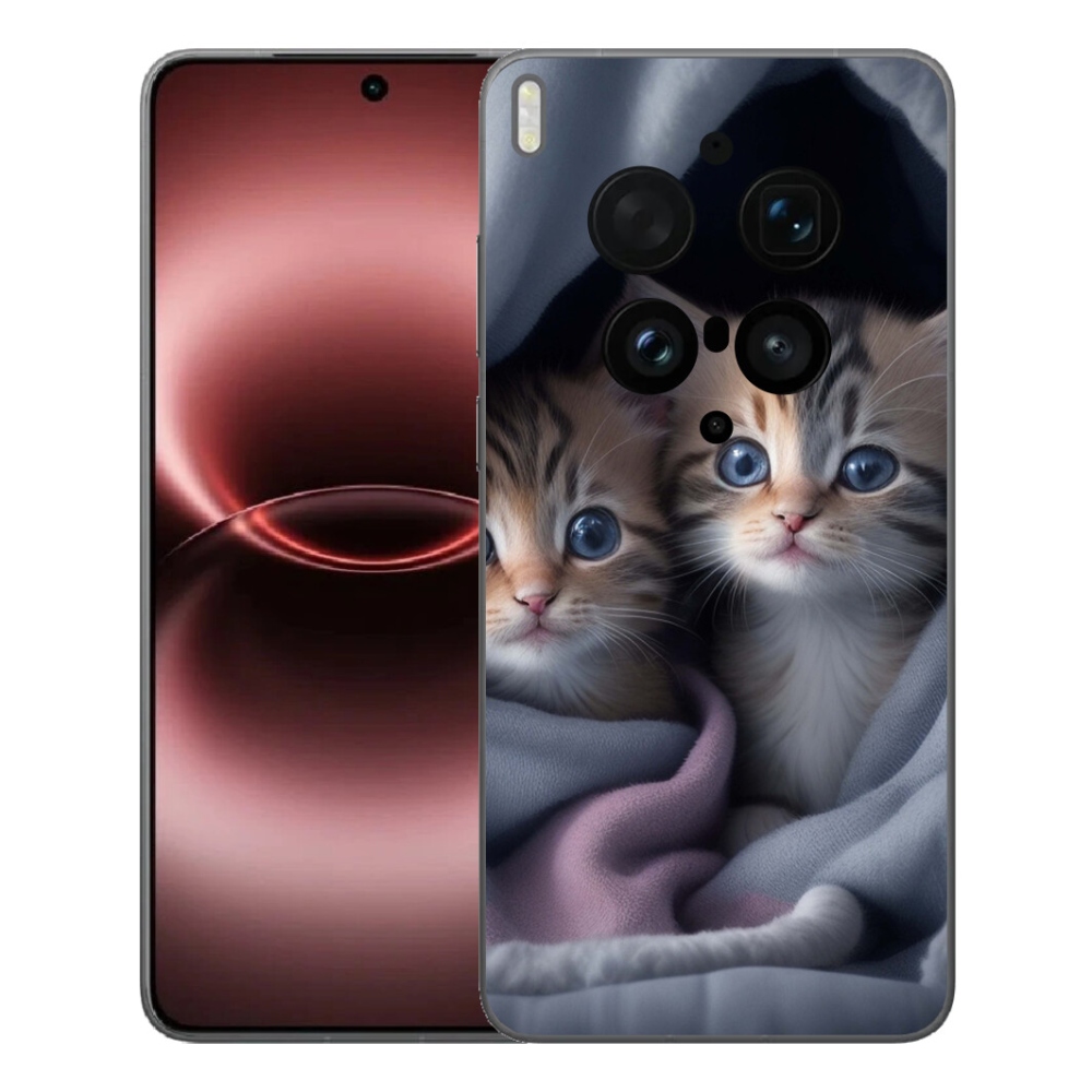 mmCase gélhuzat a Vivo X300 Ultra-hoz – macska-duó 2