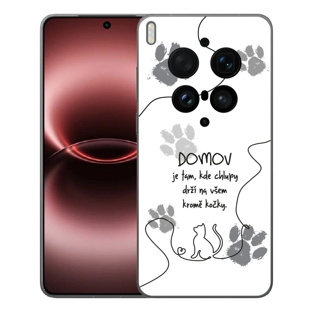 mmCase gél tok a Vivo X300 Ultra-hoz – macskás motívum, fehér háttér