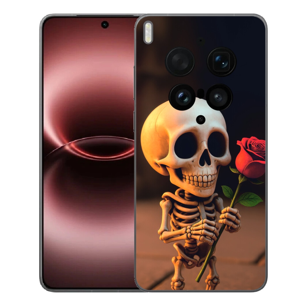 mmCase géltok a Vivo X300 Ultra-hoz – csontváz rózsával