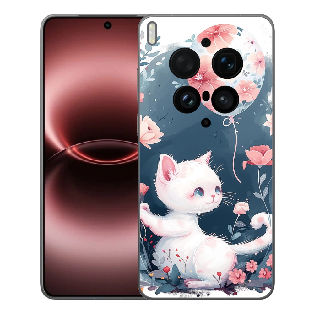 mmCase gél tok a Vivo X300 Ultra-hoz – cica léggömbbel