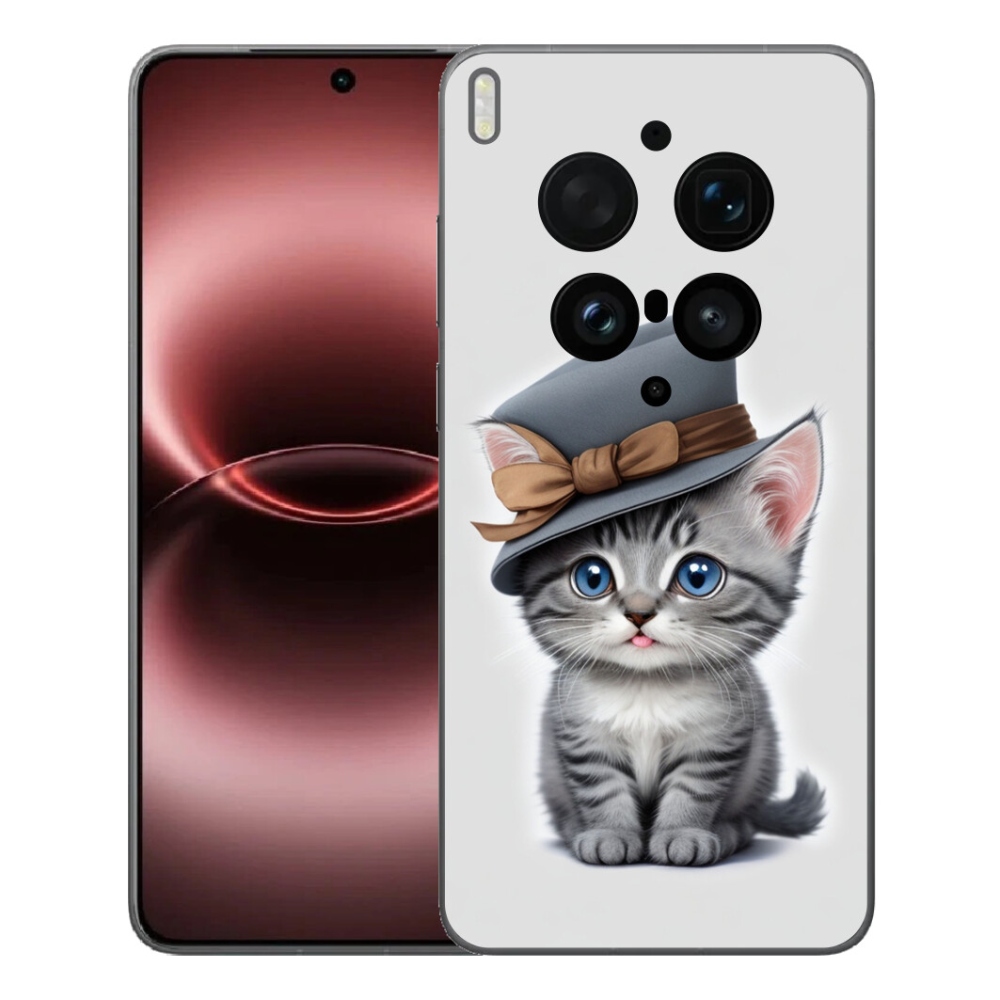 mmCase gél tok a Vivo X300 Ultra-hoz – kalapos cica