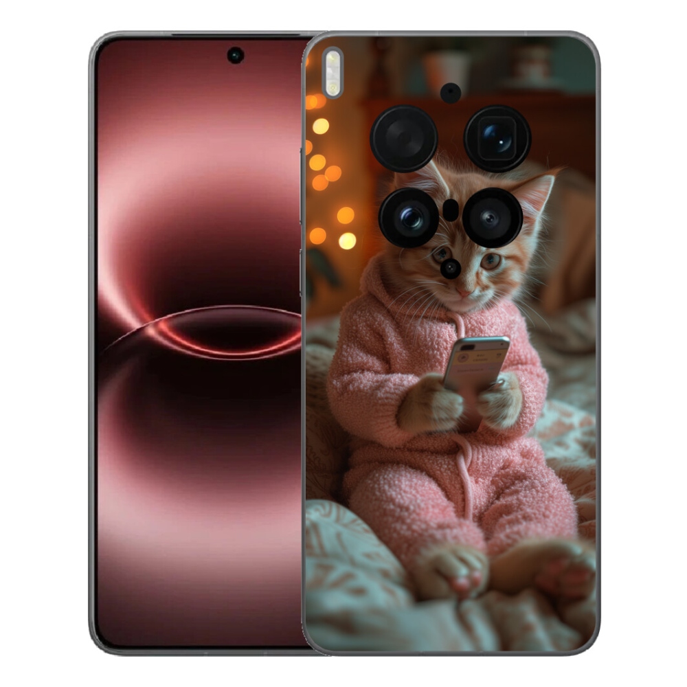 mmCase géltok a Vivo X300 Ultra-hoz – cica a mobiltelefonnal
