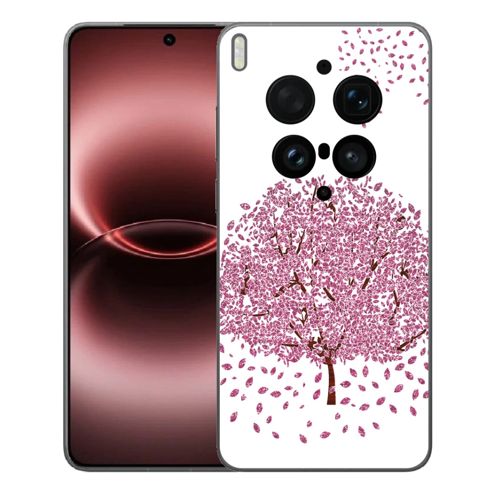 mmCase géltok a Vivo X300 Ultra-hoz – rajzolt fa levelekkel