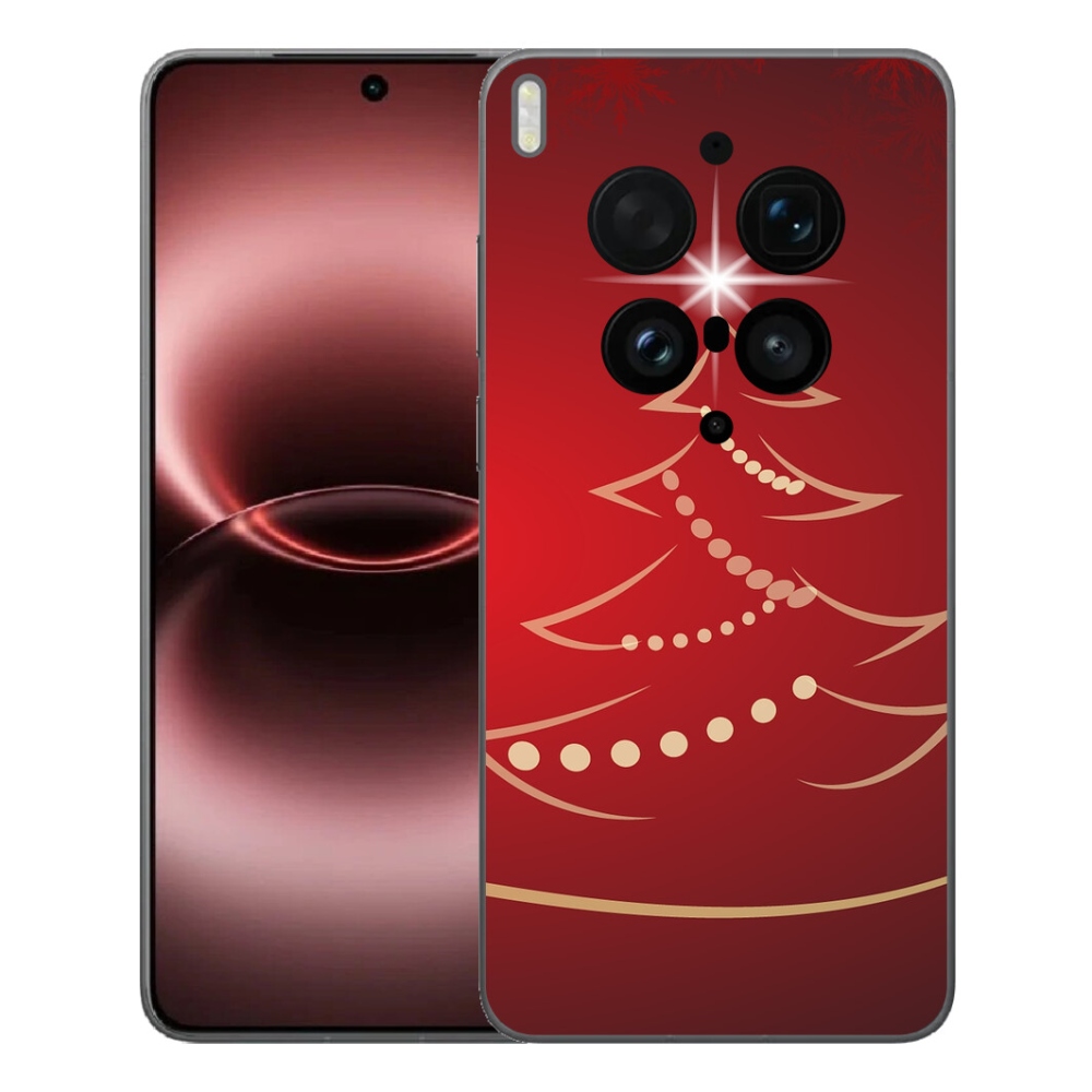 mmCase gél tok a Vivo X300 Ultra-hoz – rajzolt karácsonyfa