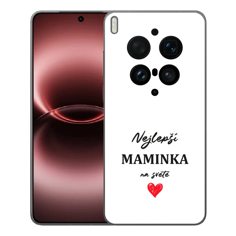 mmCase gélhuzat a Vivo X300 Ultra-hoz – „A legjobb anyuka” 1, fehér háttérrel