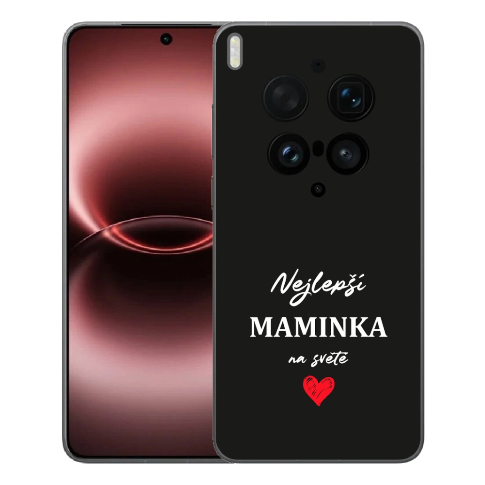 mmCase gél tok a Vivo X300 Ultra-hoz – „A legjobb anyuka 1” fekete háttérrel