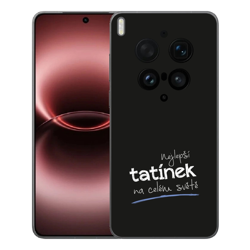 mmCase gél tok a Vivo X300 Ultra-hoz – „A legjobb apa” 4, fekete háttérrel