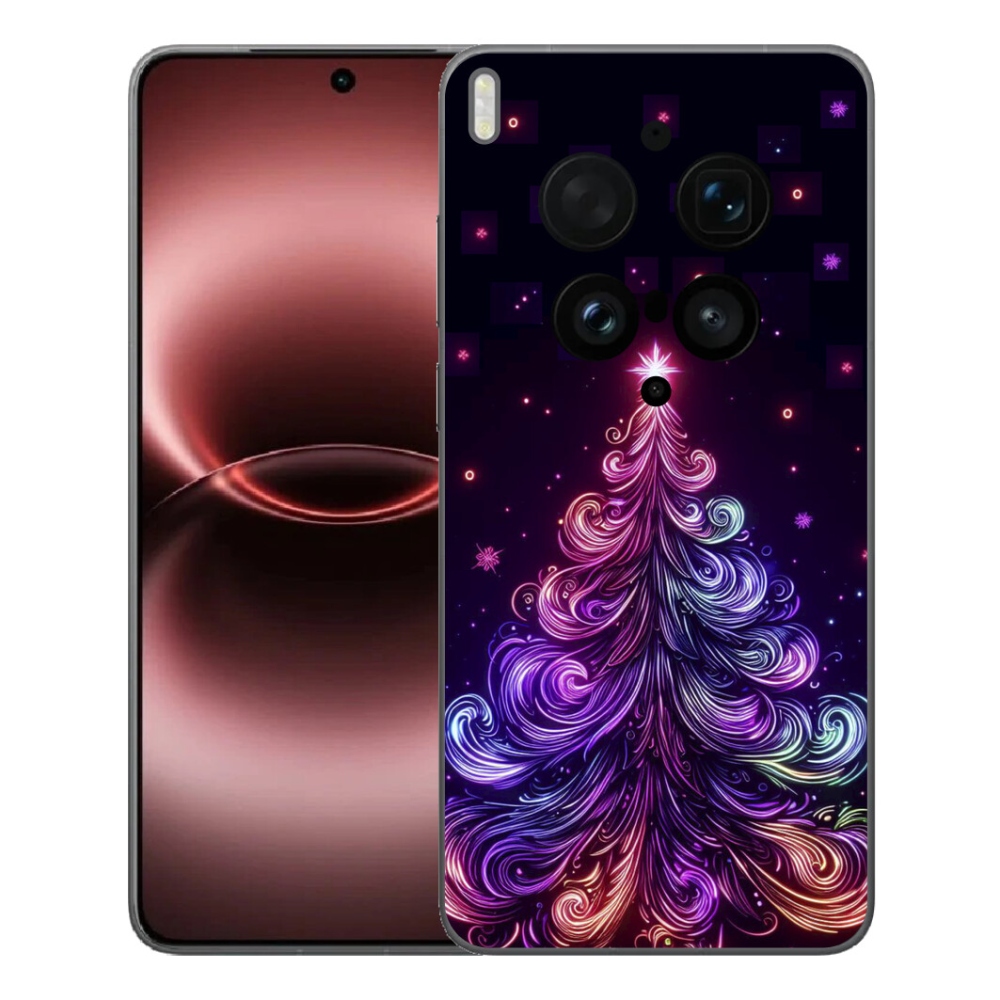 mmCase gél tok a Vivo X300 Ultra-hoz – neon karácsonyfa 1