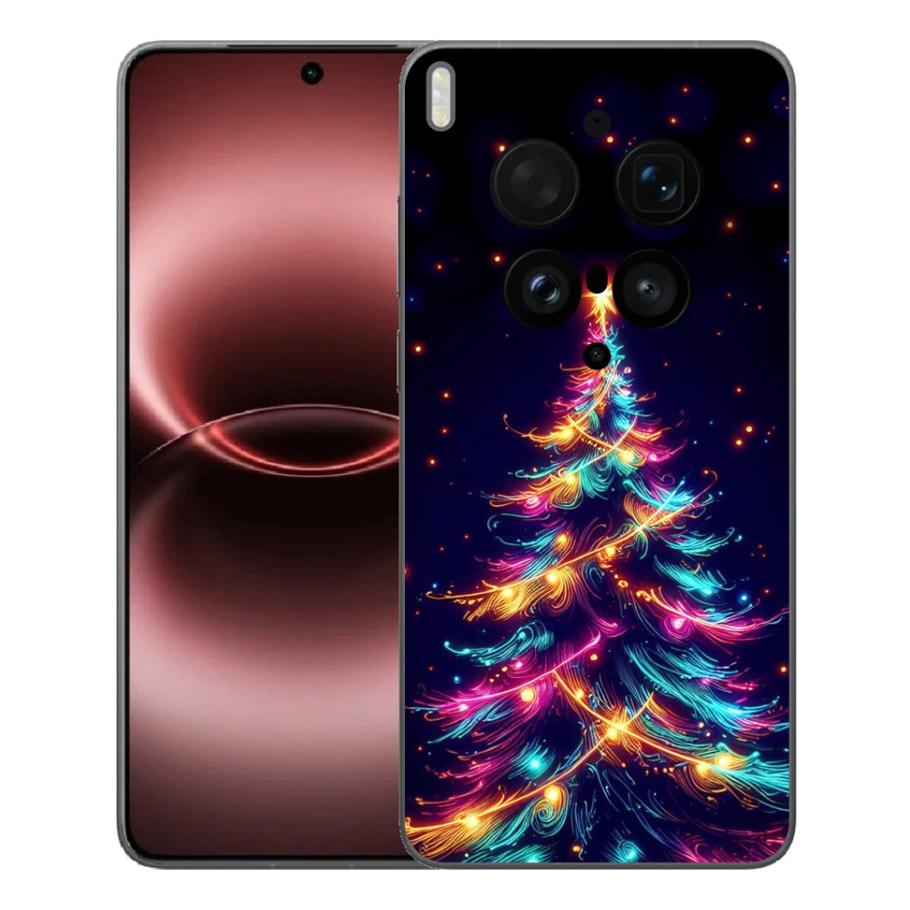 mmCase gél tok a Vivo X300 Ultra-hoz – neon karácsonyfa