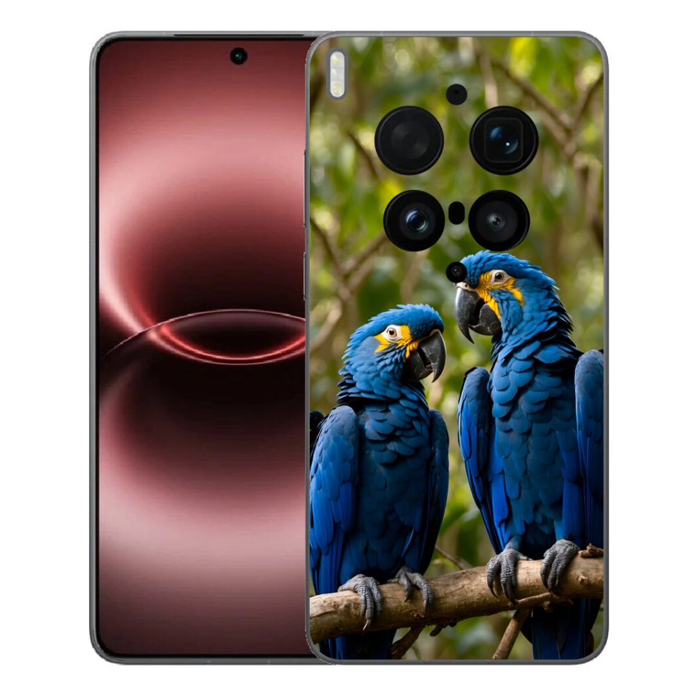 mmCase gélhuzat a Vivo X300 Ultra-hoz – papagáj-duó
